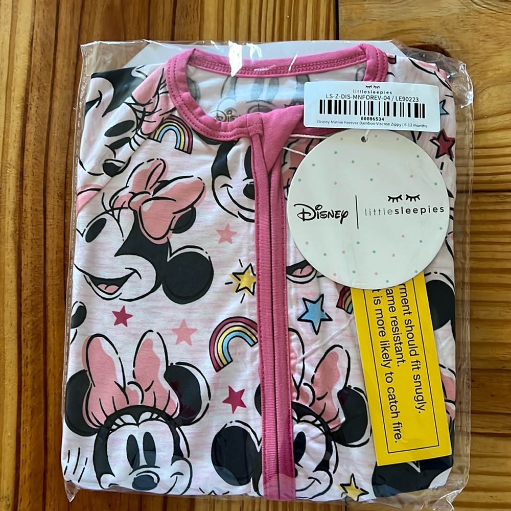 Little Sleepies Minnie Mouse Zippy
